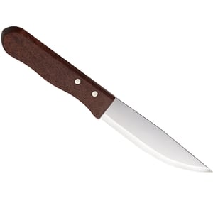 Winco - KB-30W - Jumbo Steak Knives, 5 Blade, Wooden Hdl, Pointed Tip -  Flatware