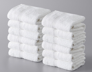 12 pack white premium cotton hotel hand towel plush 16x30 4.5# dozen pegasus 