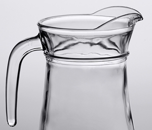 Acopa 34 oz. Glass Pitcher with High Pour Lip