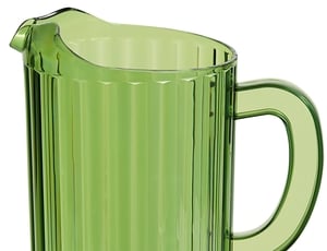 Choice 72 oz. Clear SAN Plastic Beverage Pitcher with 3 Spouts — Pristine  Supply
