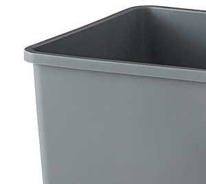 35 gallon Commercial Trash Can - Plastic, Square – JRJ Food Equipment