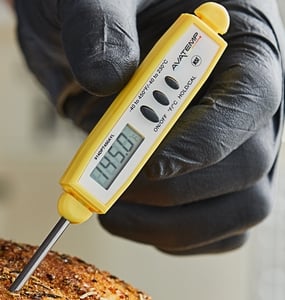 AvaTemp 2 3/4 HACCP Waterproof Digital Pocket Probe Thermometer (Yellow /  Poultry)