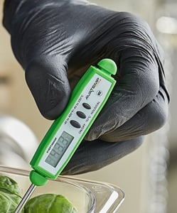 AvaTemp 2 3/4 HACCP Waterproof Digital Pocket Probe Thermometer (Red / Raw  Meat)