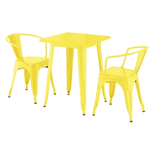 Lancaster Table & Seating Alloy Series 23 1/2" x 23 1/2" Citrine Yellow ...