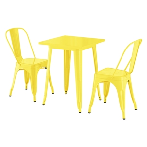 Lancaster Table & Seating Alloy Series 23 1/2" x 23 1/2" Citrine Yellow ...