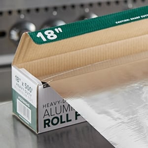 Heavy Duty Aluminum Foil, 18 Inches X 500 Feet, Commercial Industry Grade,  Food Service, Wrap, Bulk Thick Super Heavy Duty Roll (1-Pack)