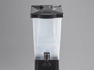 Choice 3 Gallon Black Slim Beverage / Juice Dispenser