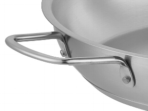 Vigor SS1 Series 15 Stainless Steel Fry Pan with Aluminum-Clad Bottom and  Dual Handles