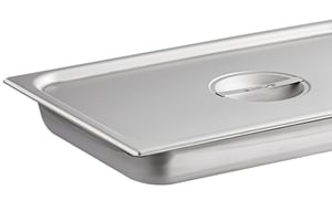 CaterGator Black Top Loading Insulated Food Pan Carrier with Vigor Full  Size Stainless Steel Food Pan / Lid - 6 Deep Full-Size Pan Max Capacity
