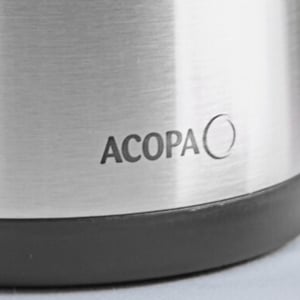 Acopa 2.5 Liter Stainless Steel Lined Matte Black Airpot with Push