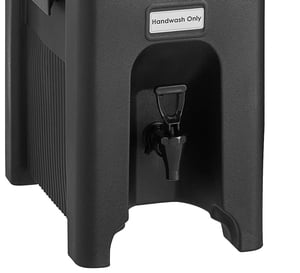 CaterGator 2.5 Gallon Insulated Black Portable Handwash Station with Lavex  10 Gallon Bucket