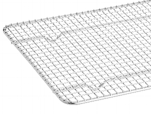 Choice 12 x 16 1/2 Chrome Plated Footed Wire Cooling Rack for Half Size  Sheet Pan