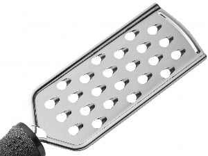 Choice 9 Stainless Steel Extra Coarse Grater with Black Non-Slip