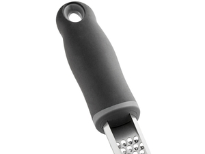 Choice 9 Stainless Steel Fine Grater with Black Non-Slip Handle