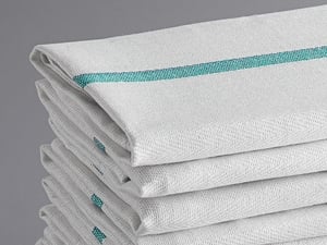 Choice 15 x 26 White 24 oz. Cotton Herringbone Kitchen Towel