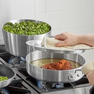 Choice 5-Piece Aluminum Cookware Set with 2.75 Qt. Sauce Pan, 3.75 Qt. Sauce  Pan, 8 Qt. Stock Pot with Cover, and 10 Fry Pan