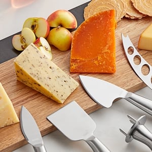 Acopa 4-Piece Stainless Steel Hard Cheese Knife Set