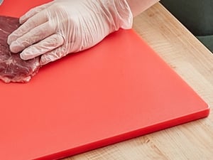 Choice 24 x 18 x 1/2 Purple Polyethylene Cutting Board