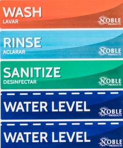 Pot wash only sink food safety sticker oh&s compliant water/ fade proof 
