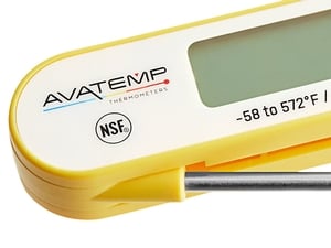 AvaTemp 3 Red Digital Folding Probe Thermometer with Magnet