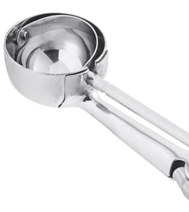 60300-6 - Stainless Steel Disher Scoop #6 Size 4.7 oz - White