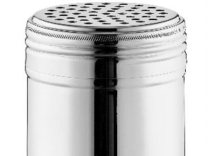 Ateco Stainless Steel Shaker, 10-ounce Capacity with Coarse Holes