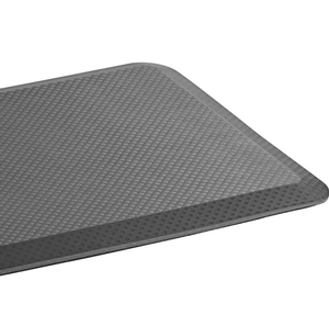 ES Robbins 184543 Feel Good 35 x 60 Black Grease-Proof Anti-Fatigue Floor  Mat - 3/8 Thick