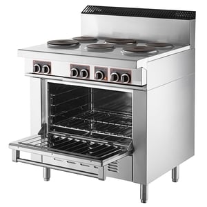 Garland 36ER33 Heavy-Duty Electric Range with 6 Open Burners and Standard  Oven - 208V, 1 Phase, 19.1 kW