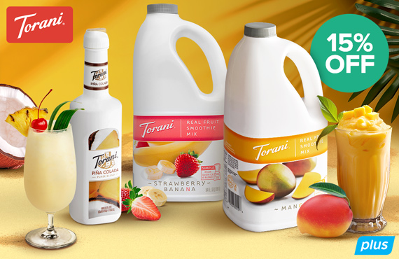 15% Off Deliciously Smooth Smoothies & Purees from Torani