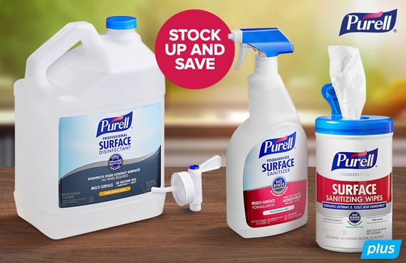 Stock Up and Save on Surface Sanitizers & Disinfectants from Purell