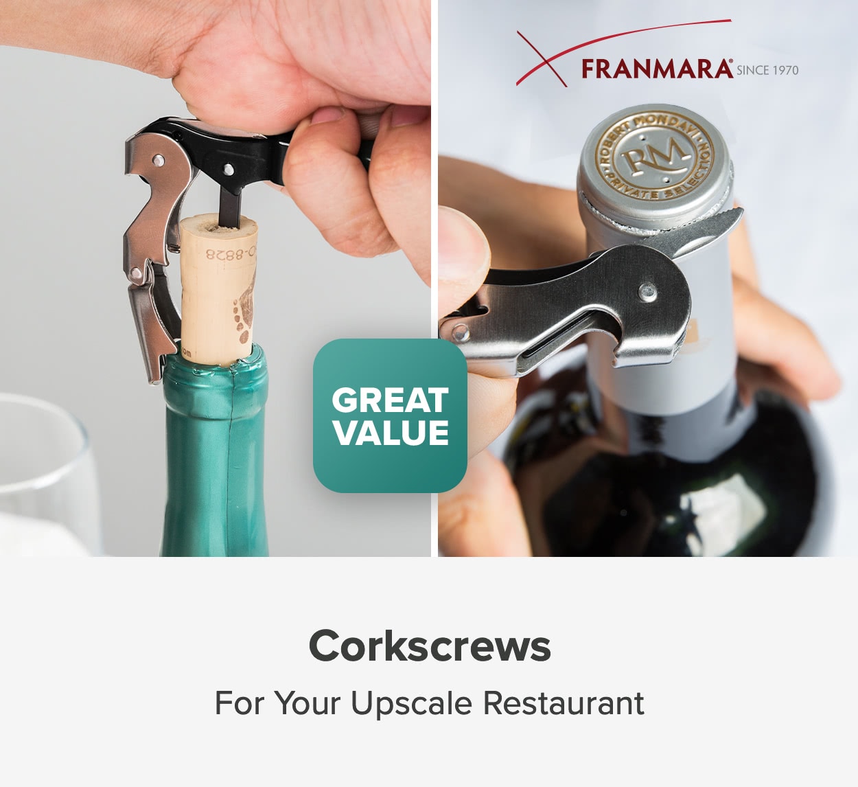 Stock Up on Great Value Franmara Corckscrews for your Upscale Restaurant