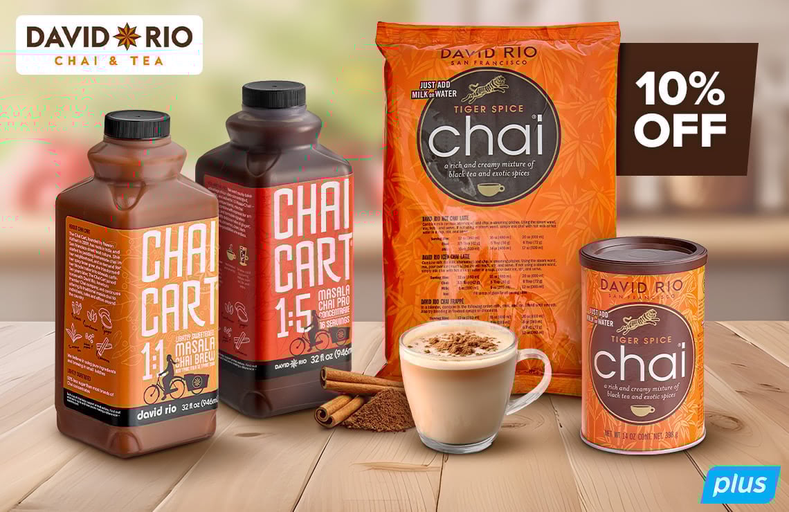 Save 10% on Chai Tea & Lattes by David Rio