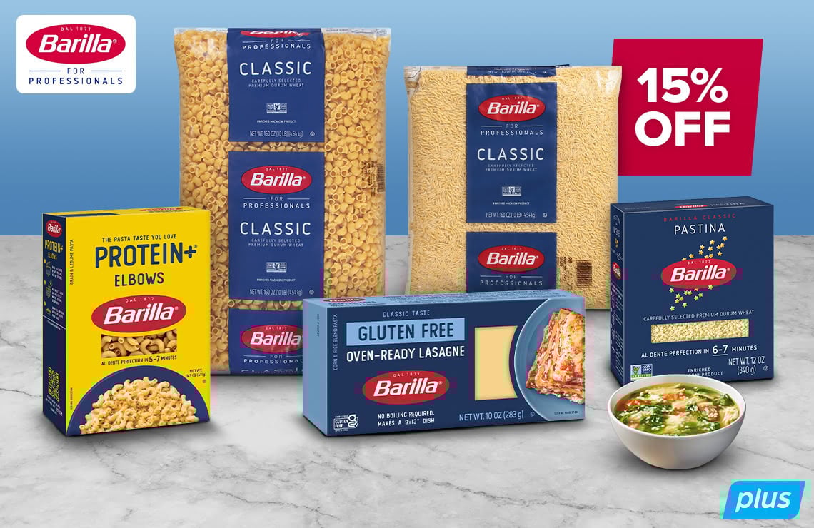 Save 15% on Signature Pasta from Barilla