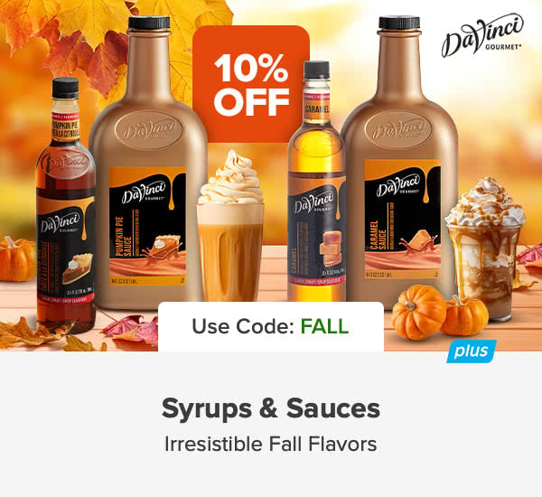DaVinci Syrups and Sauces - Irresistible Fall Flavors. Save 10% Now with Code FALL.