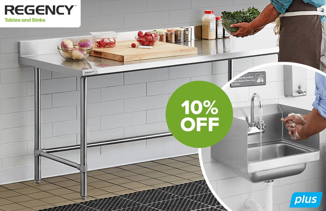 10% Off Tables & Sinks - Reliable Models for Every Business. Shop Now. Use Code: STURDY