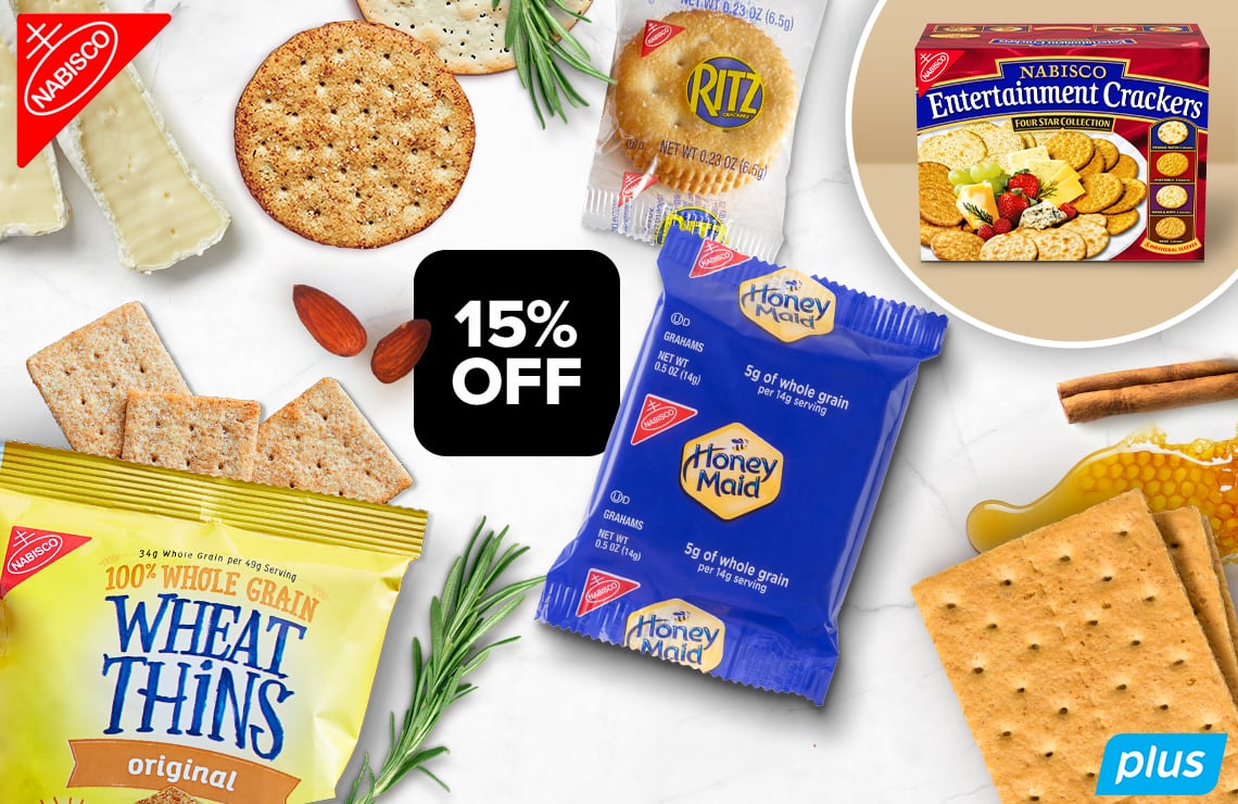 15% Off Assorted Mondelez Crackers