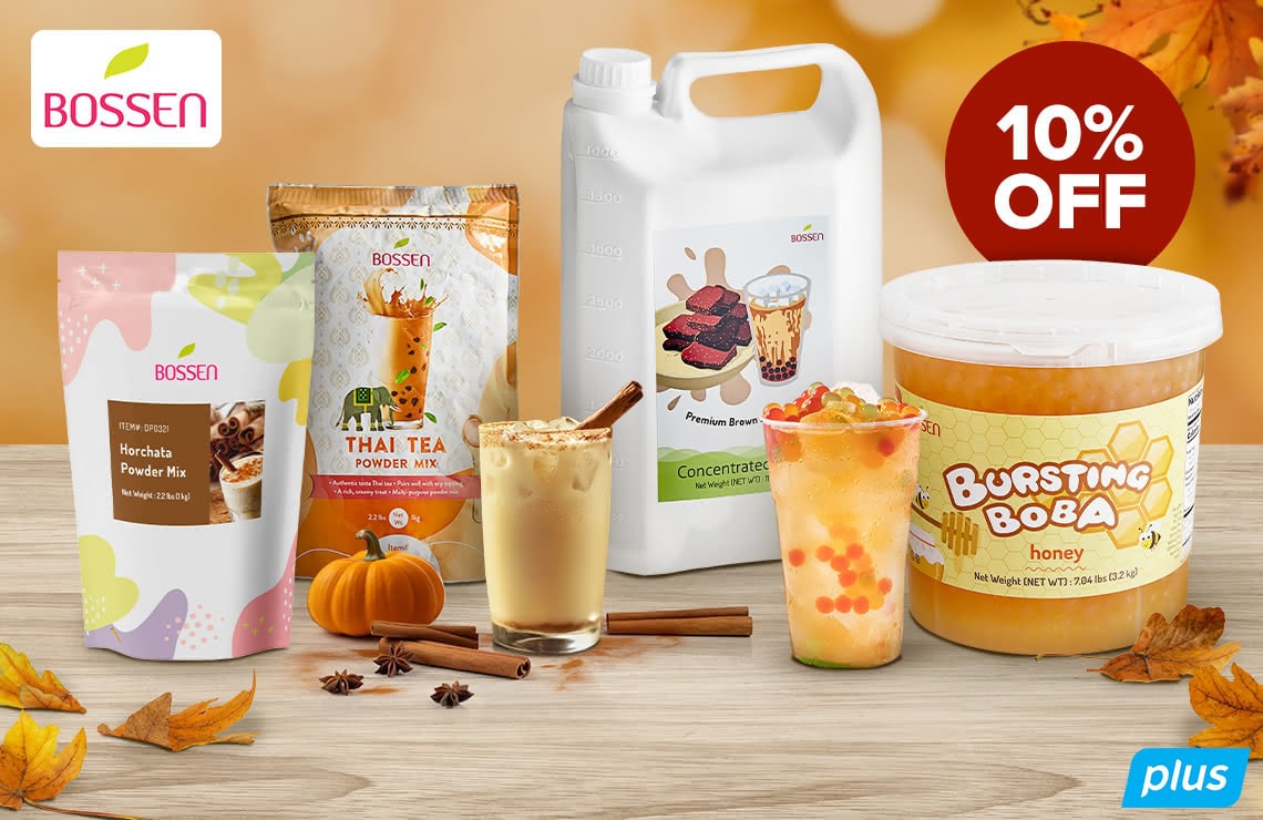 Save 10% this Week on Bossen Bubble Tea Supplies