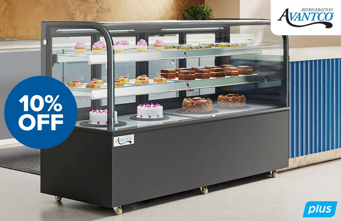 10% Off Avantco Bakery Display Cases