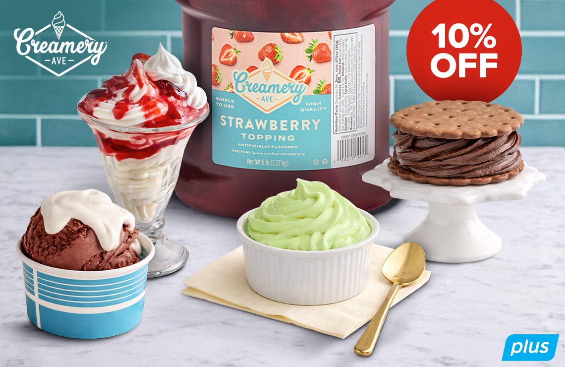 Save 10% on Creamery Ave Soft Serve & Toppings