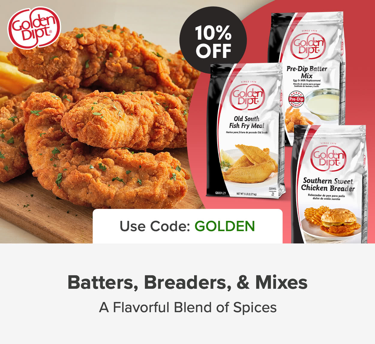 Stock up & Save on Batters, Breading or Mixes used for Fish Fries, Cakes, Chicken & More