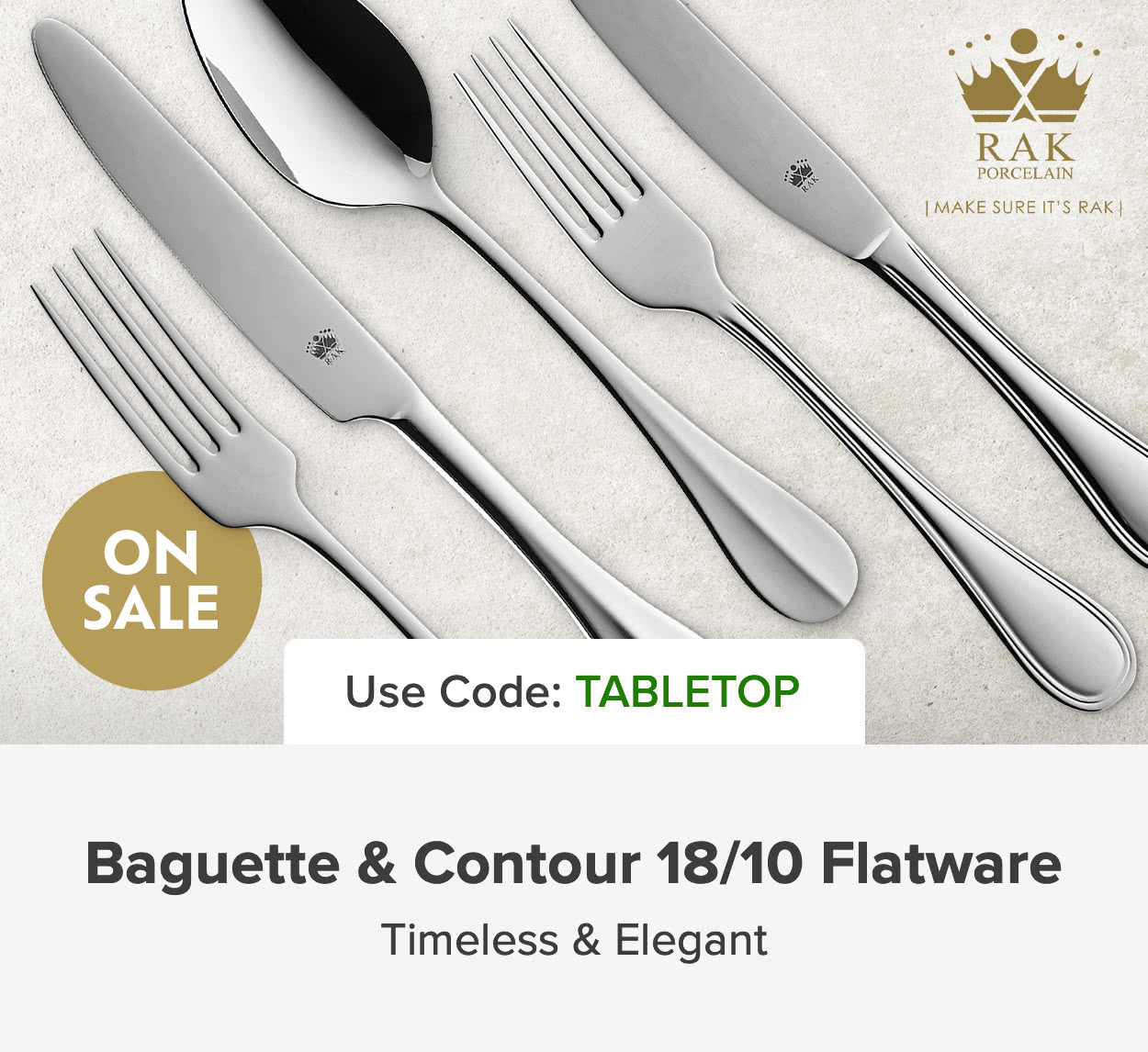 Baguette & Contour 18/10 Flatware on Sale This Week Only