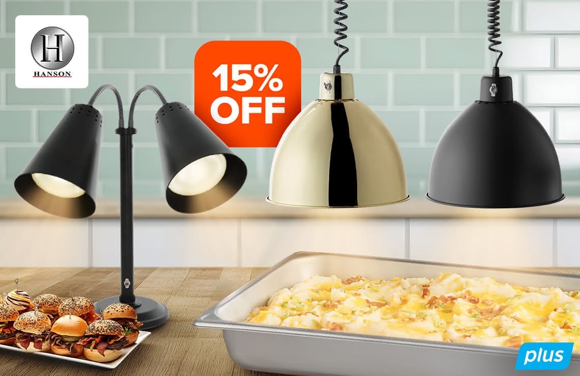 Hanson Heat 15% Off Heat Lamps & Stations For Warm Food Beautifully Displayed use code HOT15