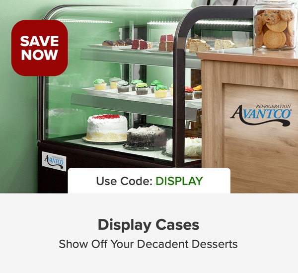 Save on Avantco Display Cases