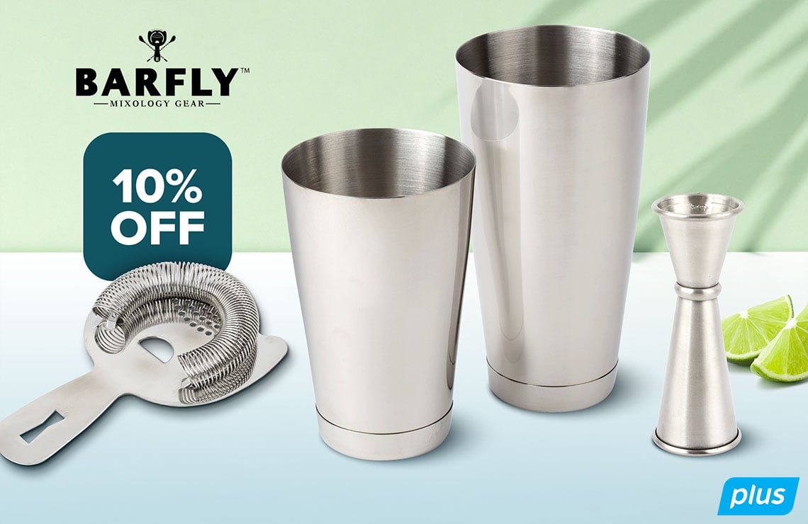10% Off Barfly Bartending Supplies Be a Mastermind Behind the Bar Use Code MIXITUP Shop Now