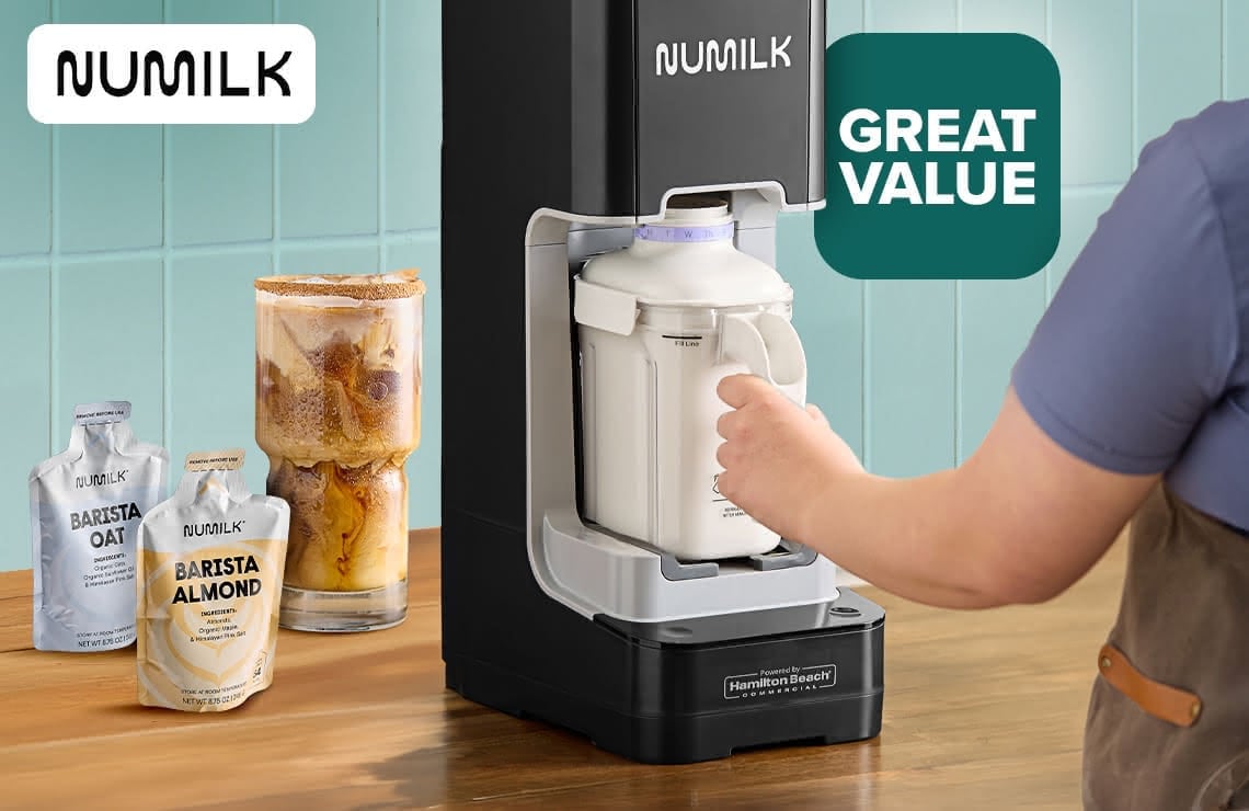 Numilk Machine & Mixes Plant-Based Milk On Demand