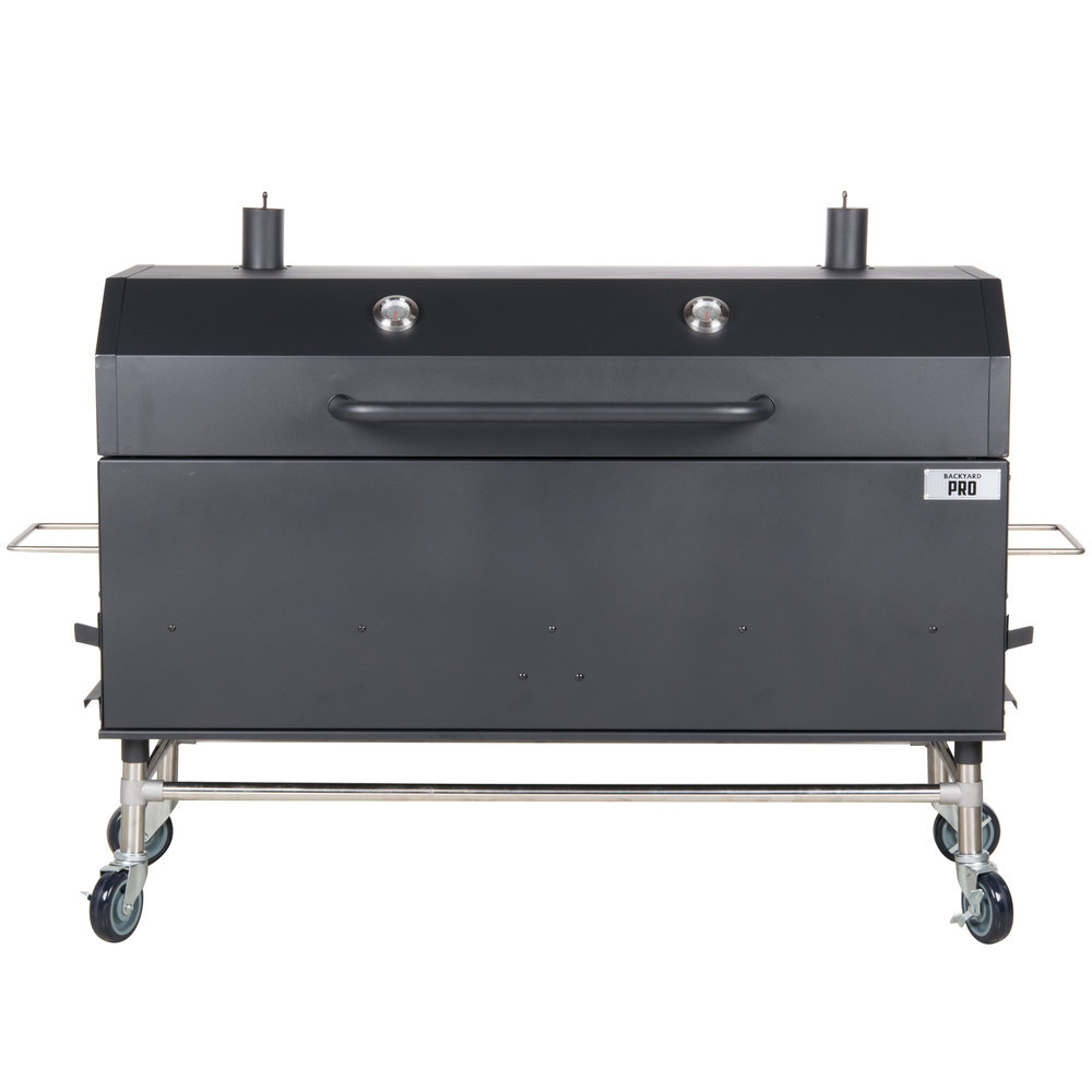 Scratch And Dent Backyard Pro 554smokr60kd 60 Charcoal Wood Smoker Grill With Adjustable Grates And Dome