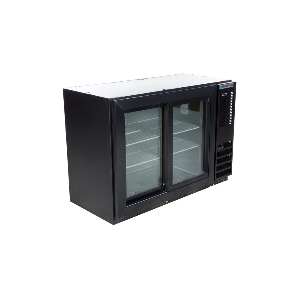 Scratch and Dent BeverageAir BB48HC1GSB 48" Black Underbar Height