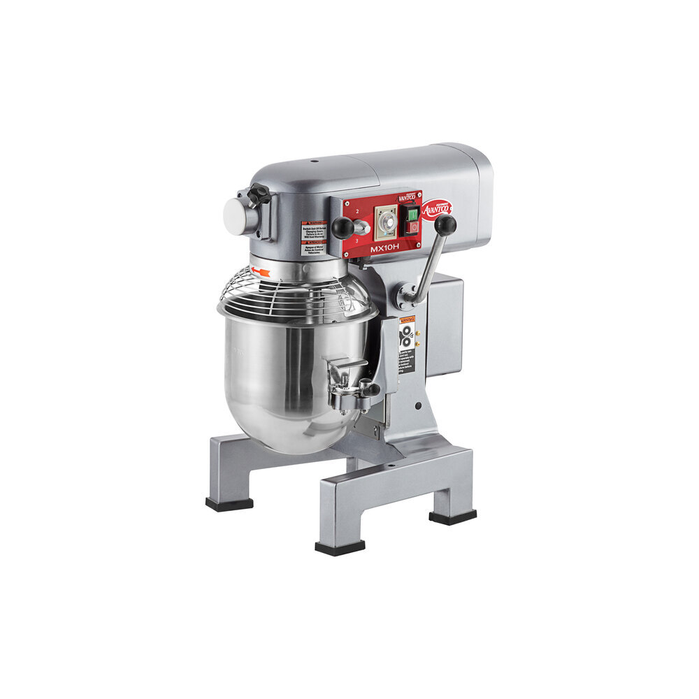 Scratch and Dent Avantco MX10H 10 Qt. Planetary Stand Mixer with Guard ...