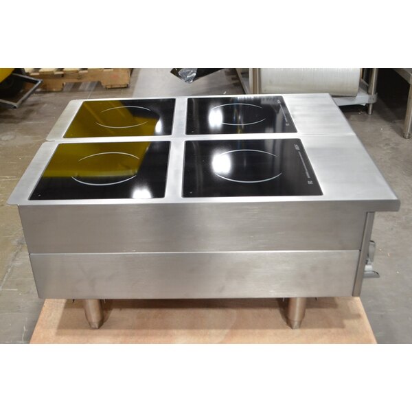 Scratch and Dent Vollrath 924HIMC Cayenne Four Hob Heavy Duty Induction Hot Plate with Manual