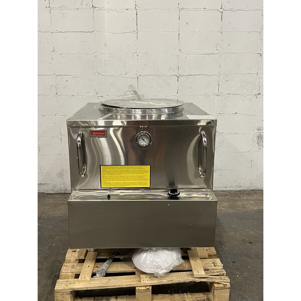 Scratch and Dent Baba Clay 34" x 34" Natural Gas Stainless Steel Square